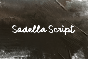 Related font s Sadella Script