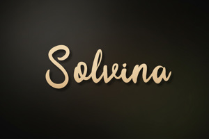 Related font Solvina