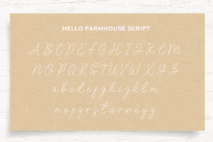 Hello Farmhouse Script