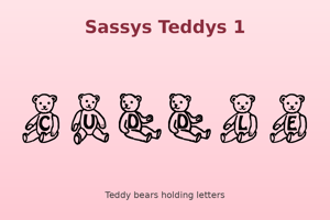 Related font Sassys Teddys 1