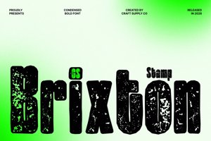 Related font CS Brixton Stamp