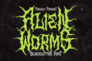 Related font Alien Worms