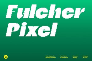 Related font Fulcher Pixel