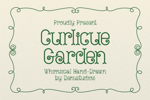Related font Curlicue Garden