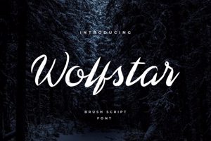 Related font Wolfstar Fluid Art