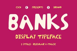 Related font CS Banks Drawn
