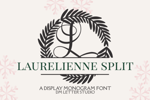 Related font Laurelienne Split Monogram