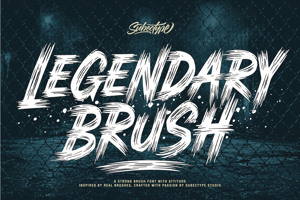 Related font Legendary Brush