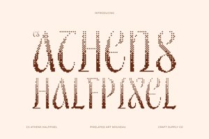Related font CS Athens Halfpixel