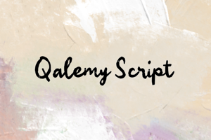Related font Qalemy Script