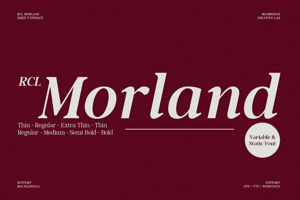 Related font RCL Morland