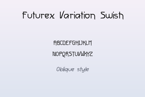 Related font FuturexVariationSwish