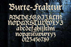 Related font Burte-Fraktur