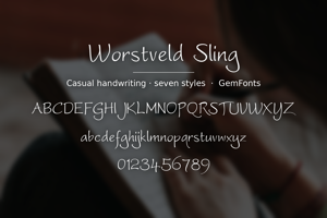 Related font Worstveld Sling