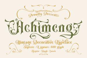 Related font Achimeng