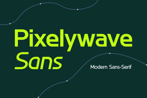 Related font Pixelywave Tech Future