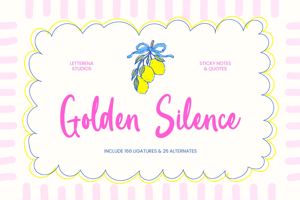 Related font Golden Silence VERSION