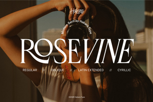 Related font Rosevine