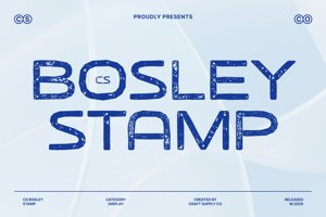 Related font CS Bosley Stamp