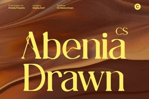 Related font CS Abenia Drawn