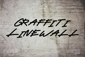 Related font Graffiti Line Wall