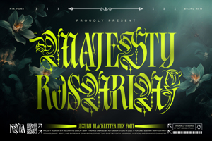Related font Majesty Rosaria