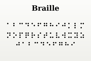 Related font Braille
