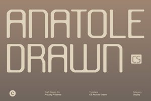 Related font CS Anatole Drawn