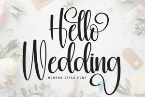 Related font Hello Wedding