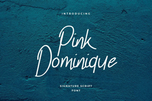 Related font Pink Dominique Cursive Elegant
