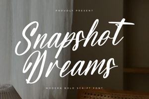 Related font Snapshot Dreams VERSION