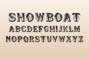 Related font Showboat