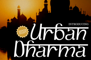 Related font Urban Dharma