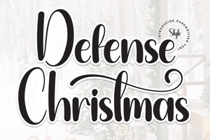 Related font Defense Christmas