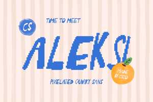 Related font CS Aleksi Pixel