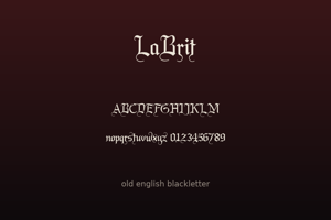 Related font LaBrit