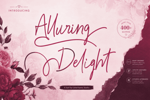 Related font Alluring Delight