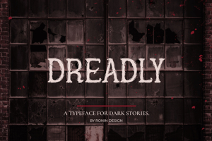 Related font Dreadly Thin