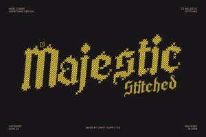 Related font CS Majestic Stitched