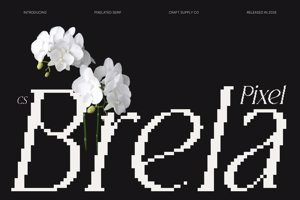 Related font CS Brela Pixel