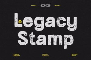 Related font CS Legacy Stamp