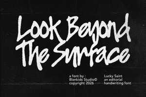 Related font Lucky Saint