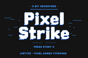 Related font Pixel Strike