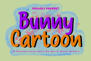 Related font Bunny Cartoon