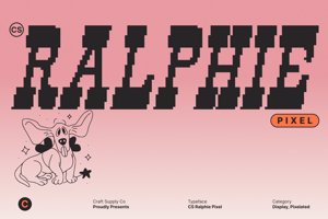 Related font CS Ralphie Pixel