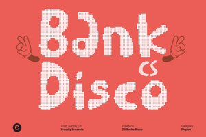 Related font CS Banks Disco