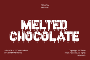 Related font Melted Chocolate