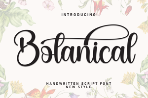Related font Botanical