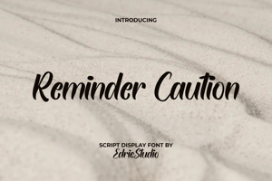 Reminder Caution