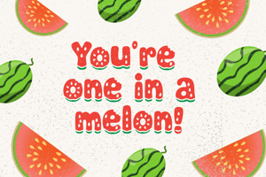 Related font Watermelon Splash